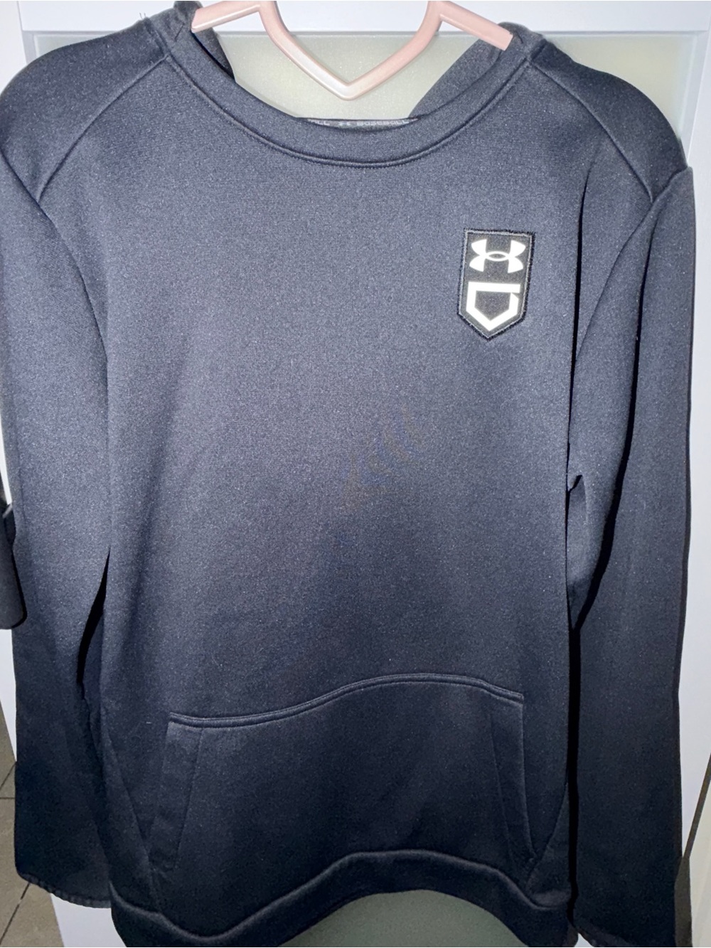 Under Armour Youth YXL Baseball ColdGear Black Performance Hoodie Sweatshirt